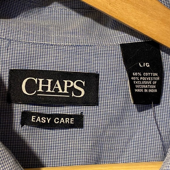 NEW W/ Tags: Chaps L Short Sleeve Button Up - Picture 2 of 3